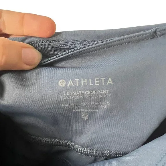 Athleta Grey Ultimate Crop Pantalon 3/4 Pants XS